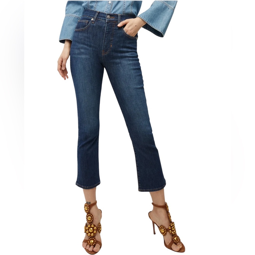 Veronica Beard Carly Kick Flare High Rise Jeans